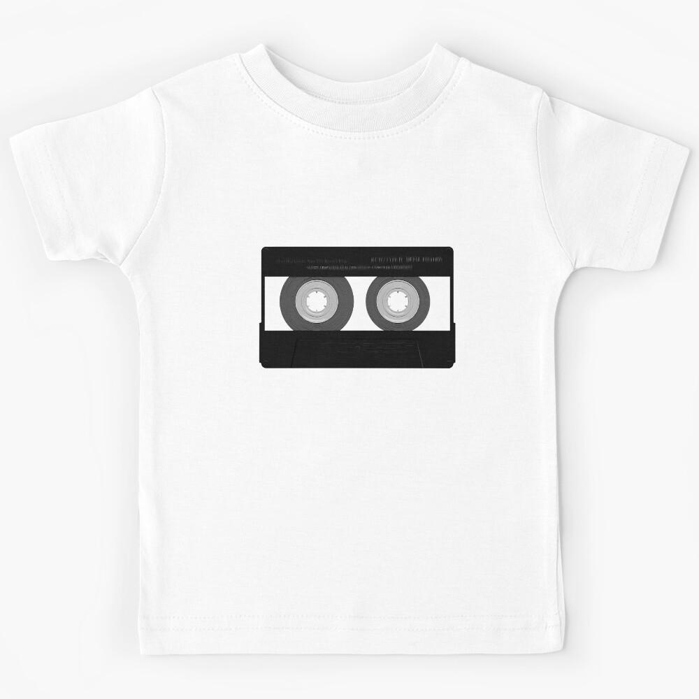 Black and white Cassette tape Classic mixtape Kids T-Shirt 100