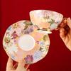 MeidQO Exquisite Bone China Coffee Cup Set