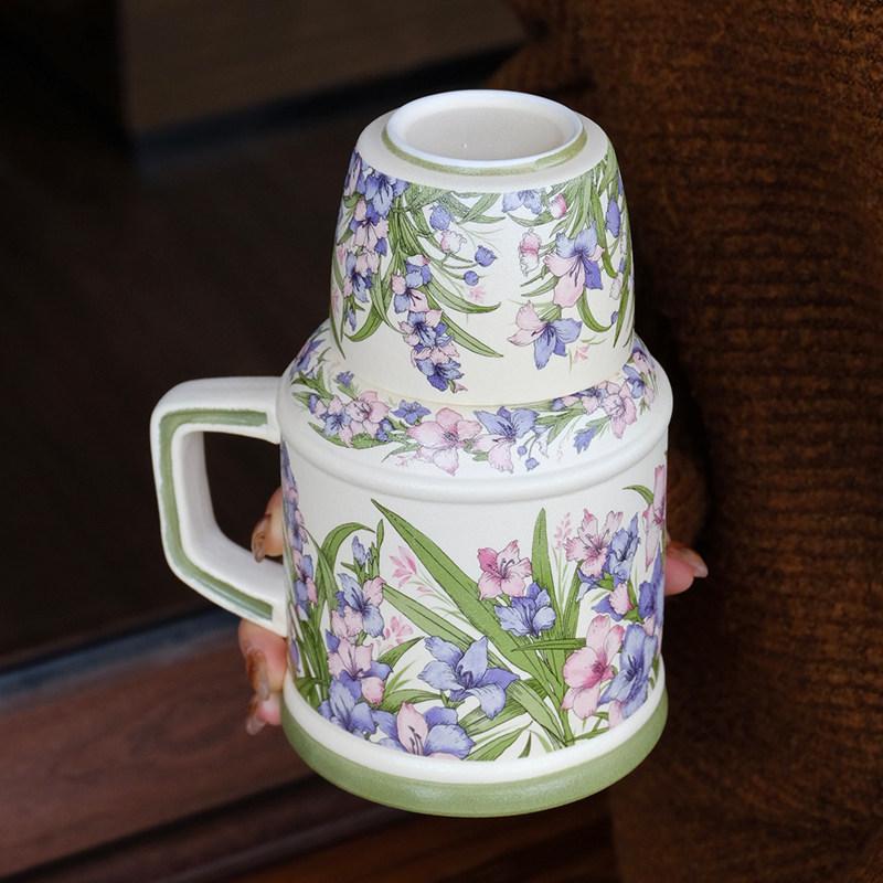 Lily of the Valley Ceramic Kettle & Mug Gift Set for Weddings and Birthdays