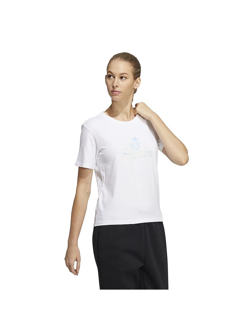 

Adidas Me Crazy Time Badge of Sports Short Sleeve VA718 White T-Shirt Women s (HF2482) J/S