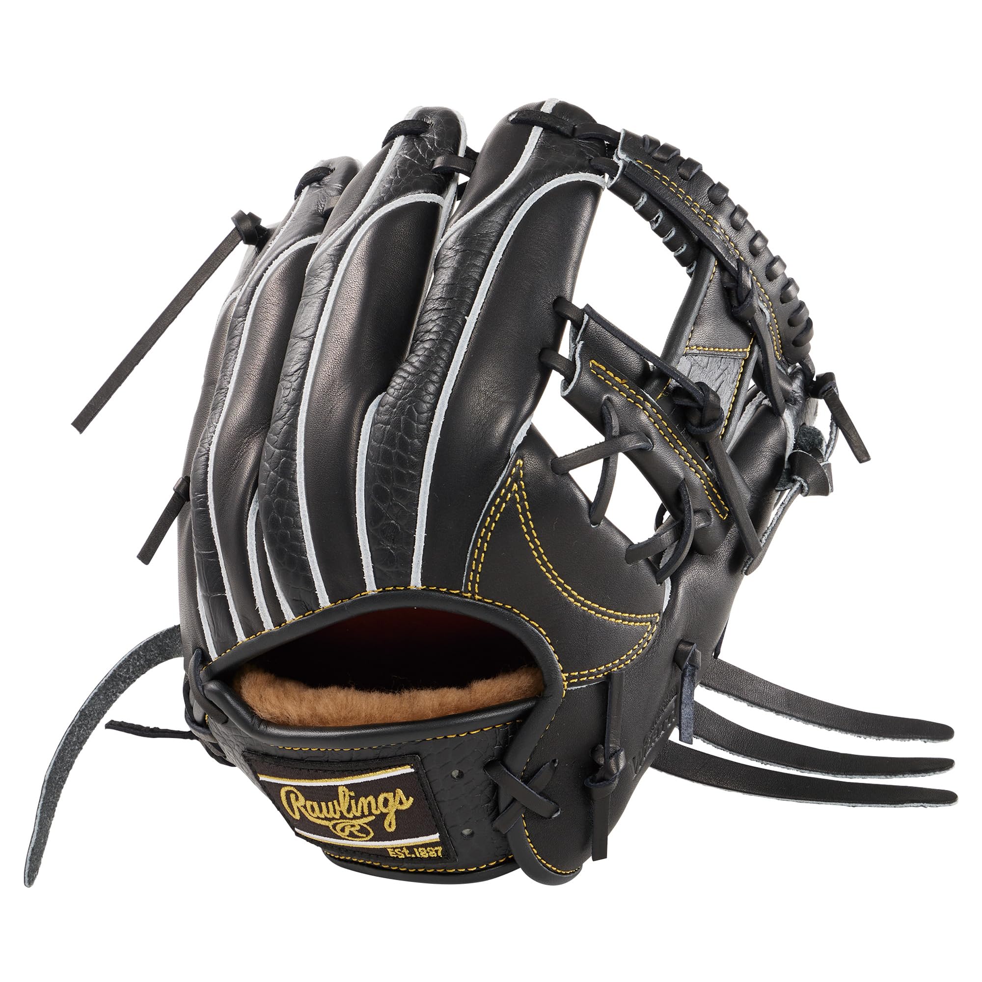 

Rawlings Adult Baseball Glove Rigid PRO PREFERRED Wizard Embossed GH4FPW2N52MG Size inches throwers hand [For Infielders] #02 Black/Croc 11.25 For