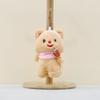 Sweet Charming Ice Cream Bear Plush Doll Keychain With Short Plush Material