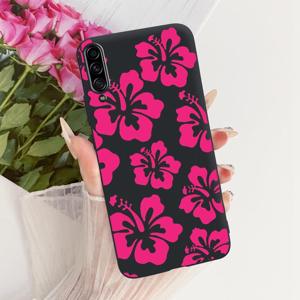 Pour Samsung Galaxy A90 5G Coque Silicone Mignon Mode Fleurs Peinte Drôle Coquille Pour Samsung A90 5G SM-A908B SM-A908N SM-A9080
