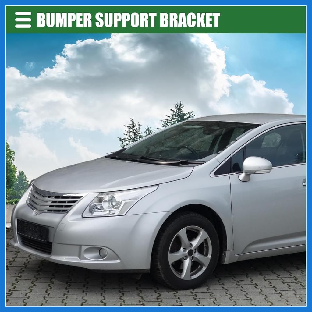 Rear Left Right Bumper Bracket, Driver Passenger Side Bumper Support, for Toyota Camry 2018-2021, Plastic, No.5216506030, Black, 1 Pair Auto