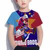 Maglietta Fashion Mario 2025 Abbigliamento per Bambini Top Maglietta per Ragazzi Maglietta Gioco Stampa 3D Maglietta Animazione Divertente Manica Corta Abbigliamento per Neonate