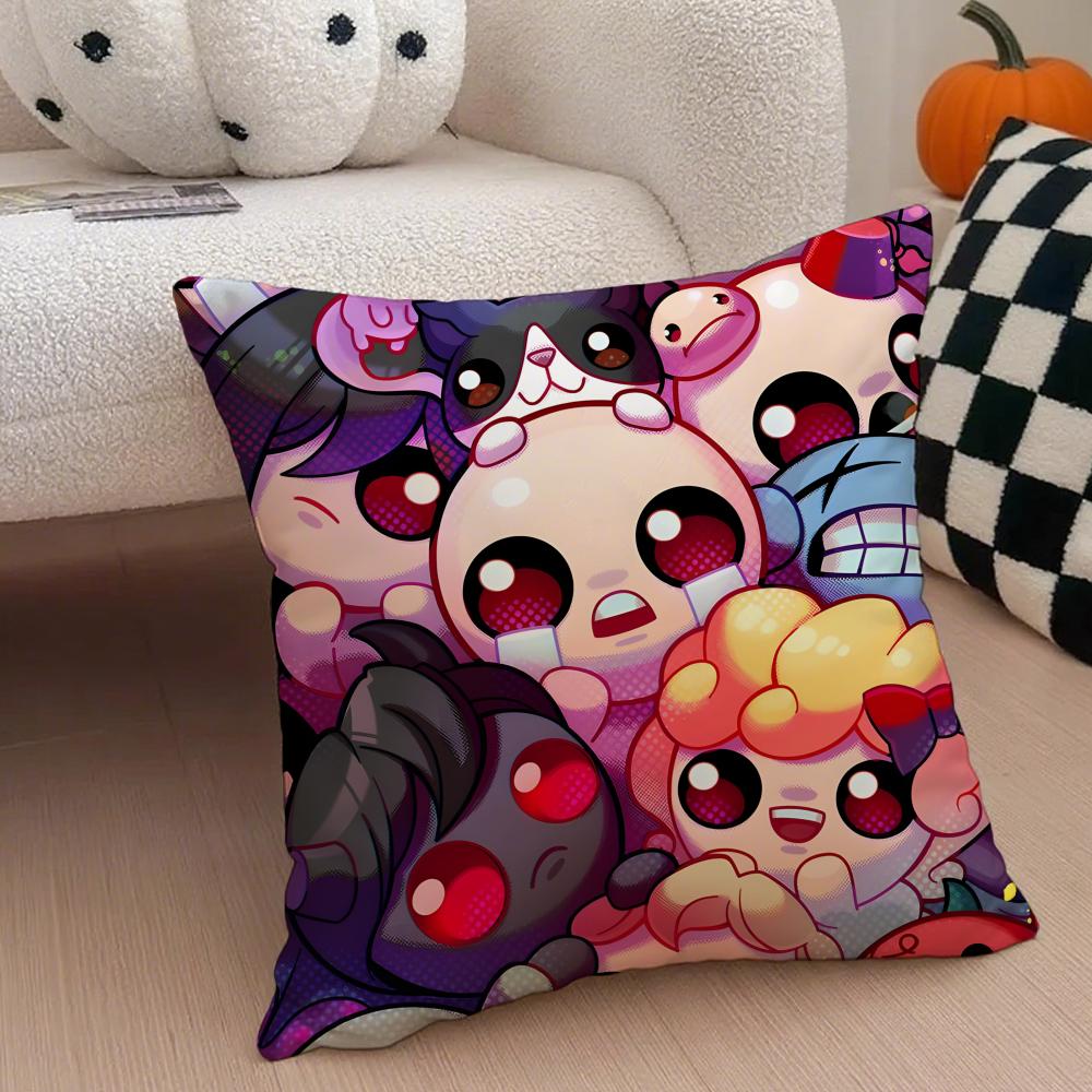 Casual GameThe Binding of IsaacS Anime Cushion Cover Linen Pillow Case Soft Breathable Protective Couch Room Decoration