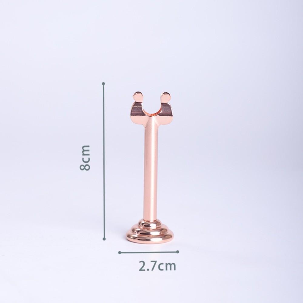 U Shape Name Card Display Stand Stainless Steel Picture Clips Price Display Rack Table Accessories