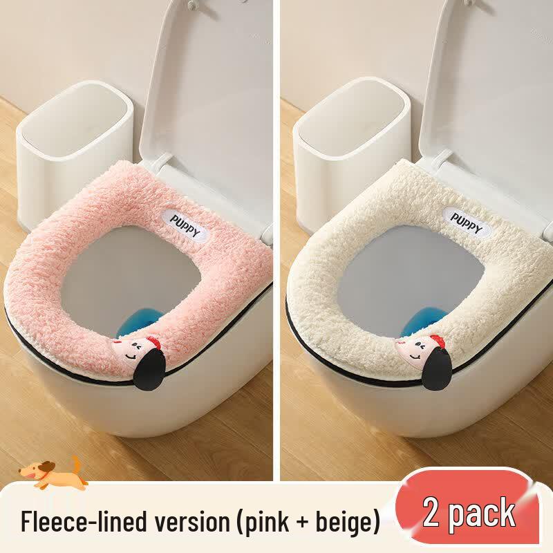 LIEI Winter Thickened Plush Waterproof Toilet Seat Cushion