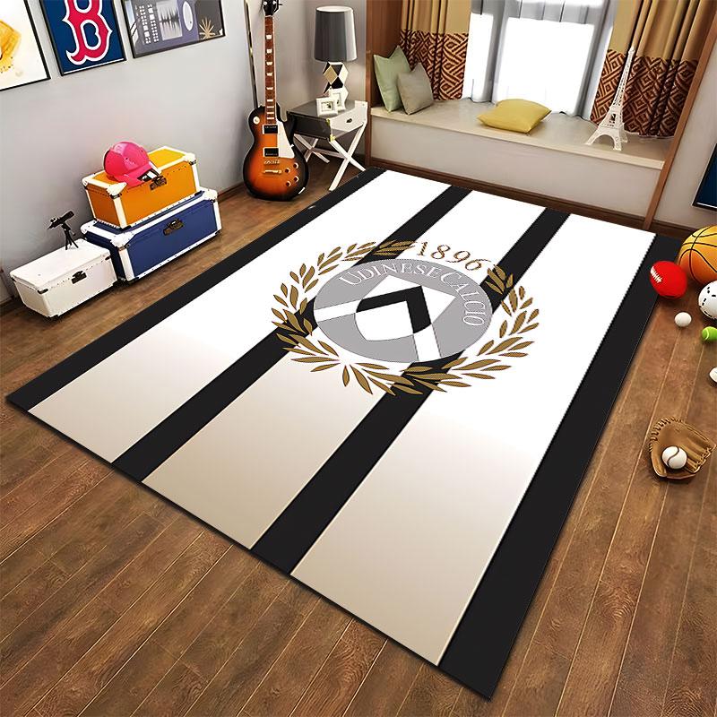 Udinese Calcio Striped Carpet suitable as a non-slip mat for the living room or bedroom sofa