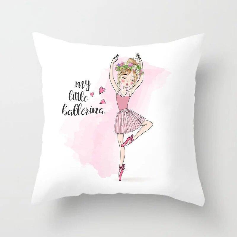 Bedroom Living Room Sofa Bed Decorative Pillowcase Home Decor Cute Girl Princess Cushion Cover