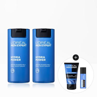 Hydra Power Moisture All-in-One 50ml X 2 22ml Aqua Cleansing Foam Provided