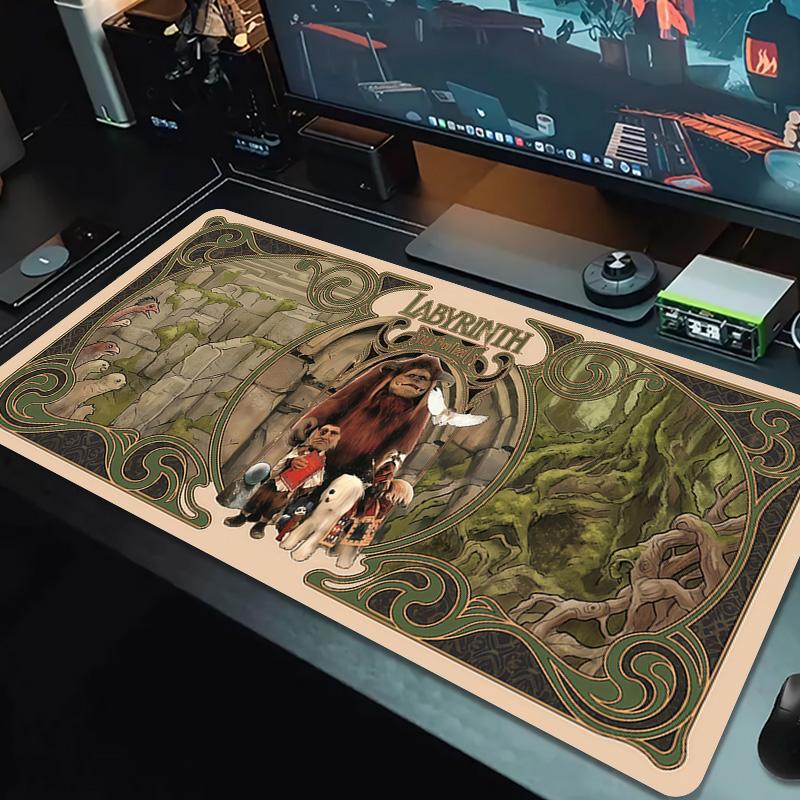 Labyrinth Large Size Mouse Pad Large Gaming Table Cushion Non-slip Laptop Tablet Big Mousepad XXL Mat Mini PC Playmat With Lock Edge