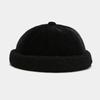 Beanie-Mütze, verdickte Wintermütze, Verschlussbandmütze, Damenmütze, verdickte Plüschmütze ohne Krempe