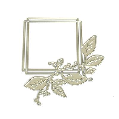 Leaf Photo Frame Cutting Dies Carbon Steel Die Cut Stencils Decorative Embossing Paper Dies for Card Making Scrapbooking