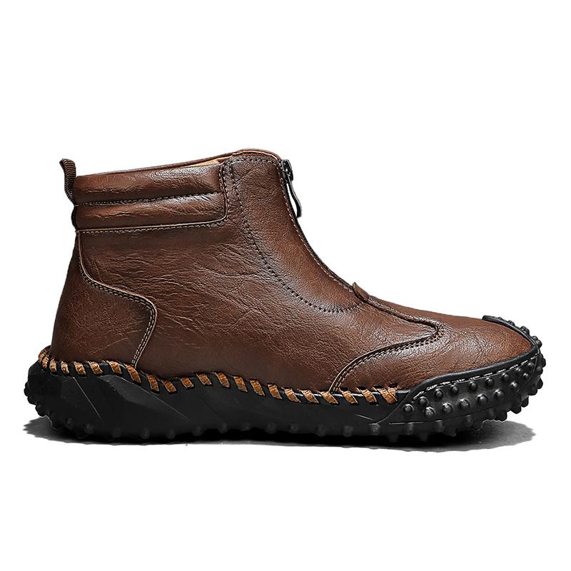 Autumn/ Winter Genuine Leather Men Shoes Waterproof Outdoor Men Boots Comfortable Men Walking Hiking Boots