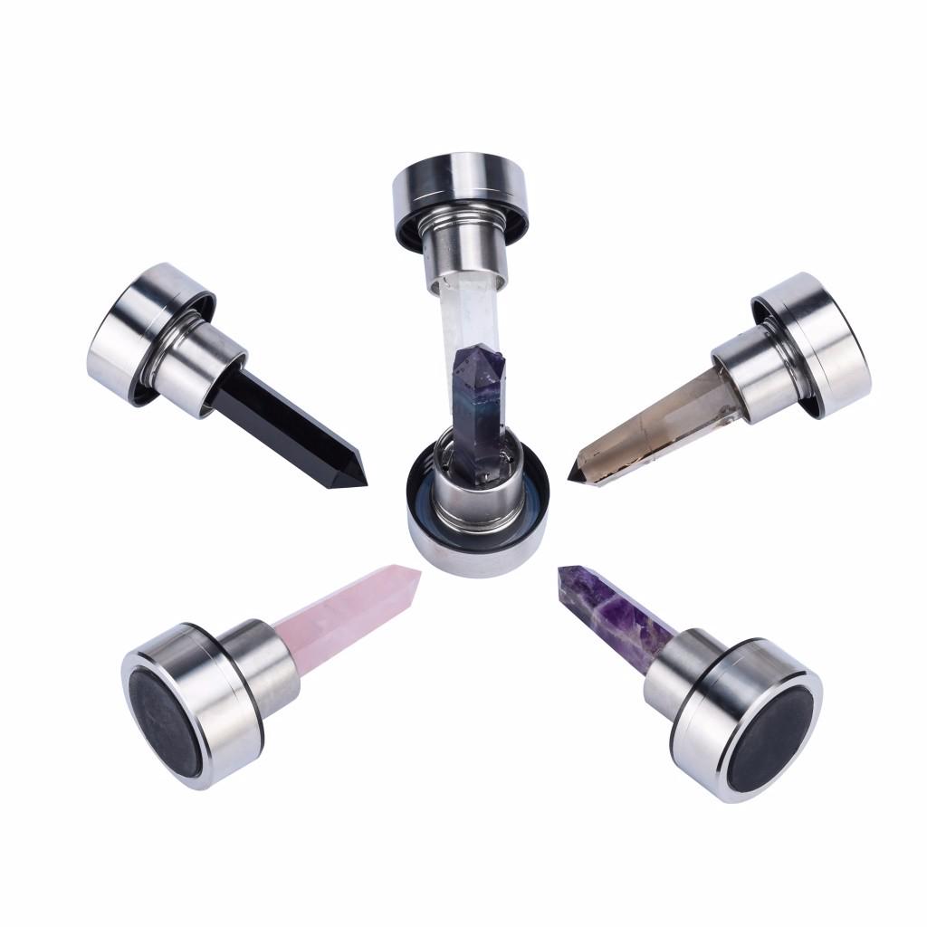 

(SU)Натуральная кристаллическая палочка из кварцевого кристалла, бутылка для воды