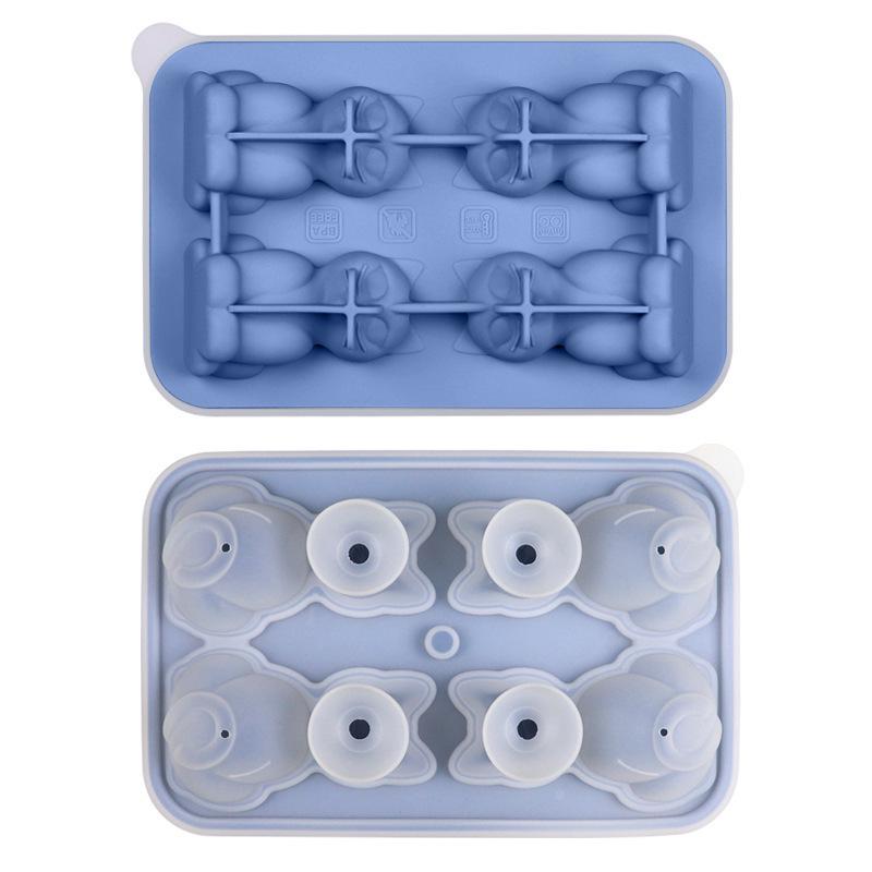 Penguin, French Bulldog, and Alpaca Silicone Ice Cube Mold for Drinks