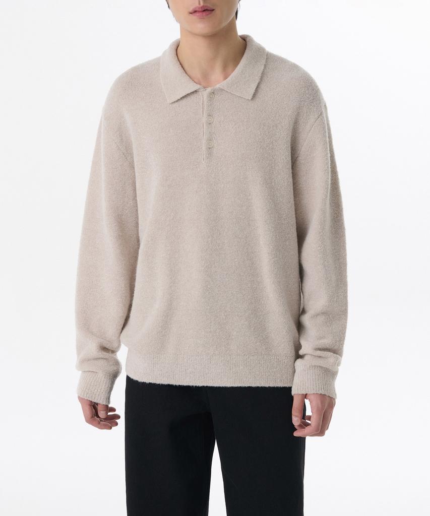 MUSINSA STANDARD Boucle Collared Knit [Oatmeal]