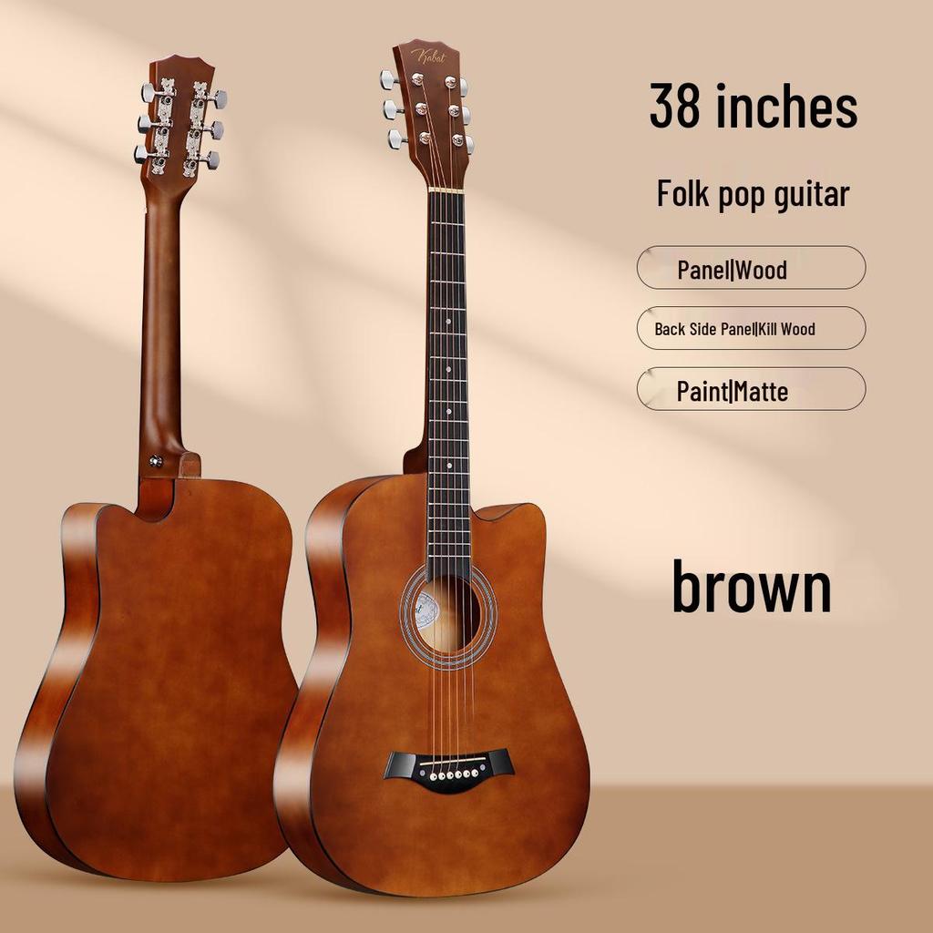 38-Inch Carbon Fiber Folk Guitar for Beginners
