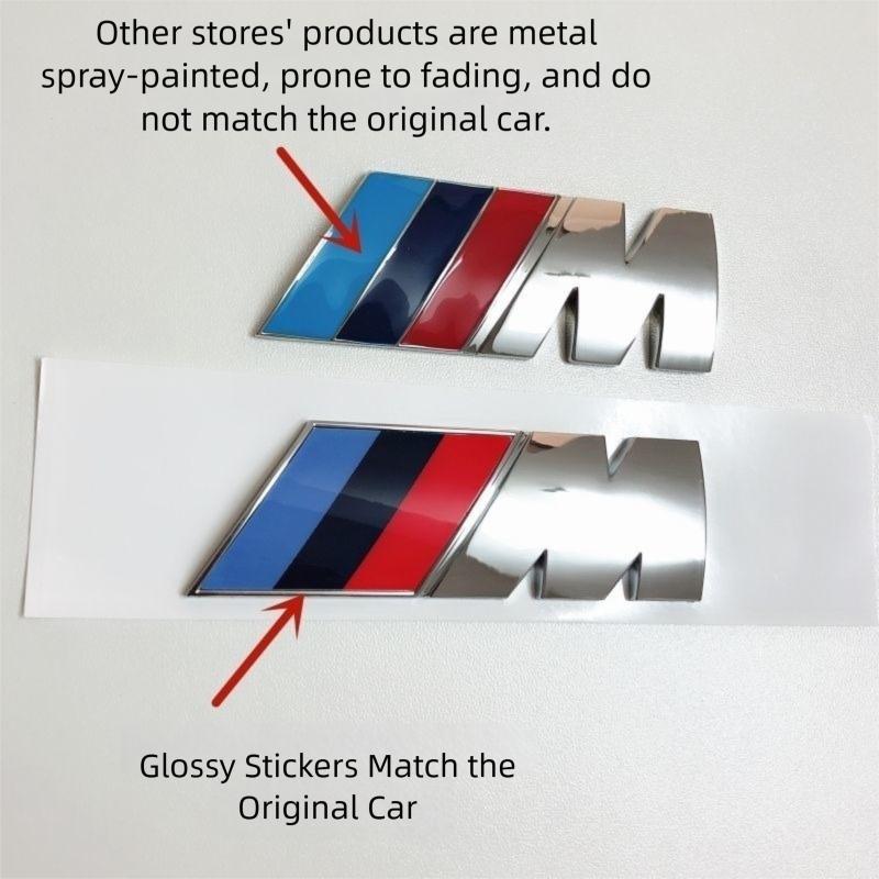 3D ABS M Badge Car Styling Body Rear Trunk Decor Sticker Car Modification Accessorie For BMW M Power M3 M5 X1 X3 X5 3 5 7series HO1