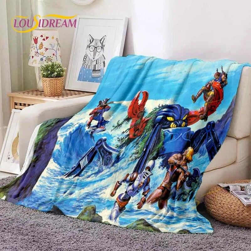 He-Man Masters Of The Universe Throws Blanket Sofa Blanket Adults and Children Blanket Blanket for Bed