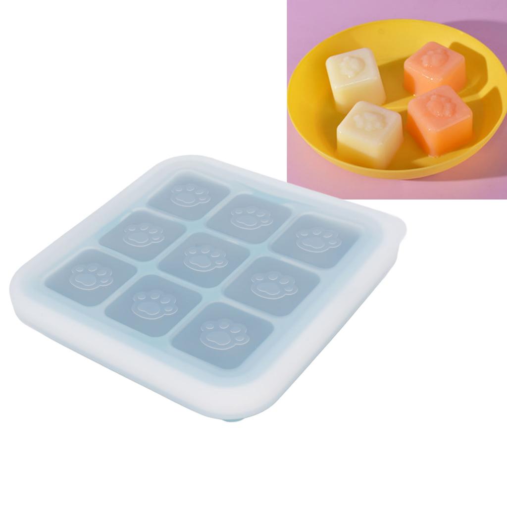 Silicone   Tray Multipurpose Flexible Easy Release Baby Food   Tray for Home Kitchen