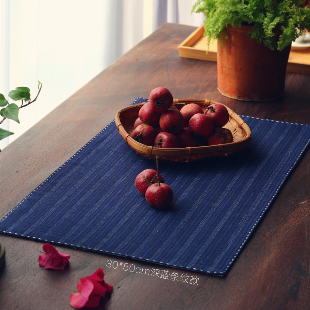 Handmade Vintage Coarse Cloth Tea Mat - Chinese Zen Style