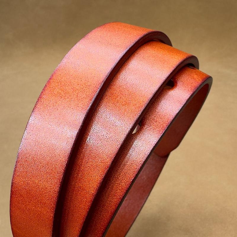 Women's Antique Cowhide Belt Copper Buckle Women's Casual Versatile Premium Retro Leather Belt