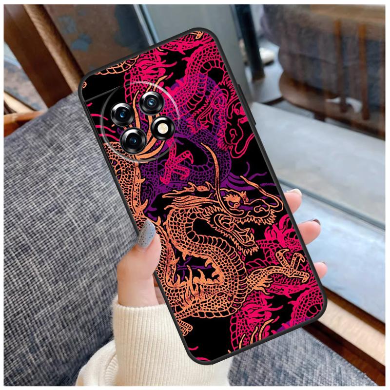 DRAGON TATTOO JAPANESE Case For OnePlus 13 15 13R 13T 12 12R 11 9 10 Pro 10T 8T Nord 5 CE 2 3 4 Lite N20 N30 Coque