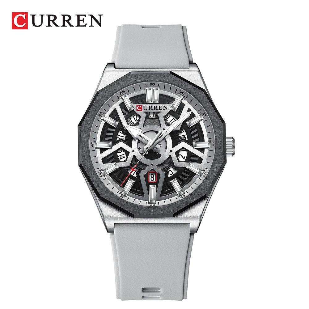 CURREN 8437 Men s Waterproof Quartz Wristwatch with Calendar Strap
