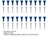 20 Stück Golf Tee Höhenverstellbar Scharfe Spitze Kunststoff Golfhalter Golf Trainingshilfe Driving Range Indoor Outdoor Golf Spike Set