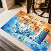 Bluey's Soccer Fun Personalized Text Carpet Perfect for Bedrooms Playrooms Living Rooms Outdoor Anti-slip Rug Office home decor