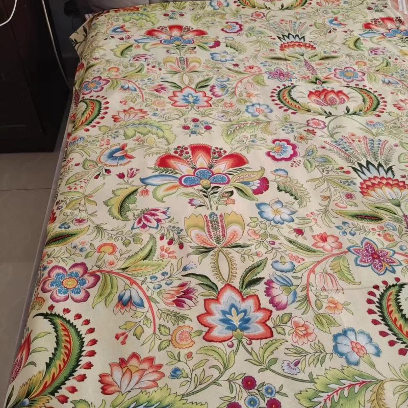 Reines Verdicktes Baumwoll-Bettlaken mit Kissenbezug - Doppelbett, Vier Jahreszeiten