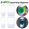 2-4PC Liquid Soap Pump Dispenser Wall Mount Shower Shampoo Lotion Container Hand Wash Soap Liquid Dispenser for Bathroom Kitchen