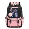 Cute Kochou Shinobu Backpack Fashion Casual Street Anime Backpacks High Quality USB Anime Kochou Shinobu Backpacks