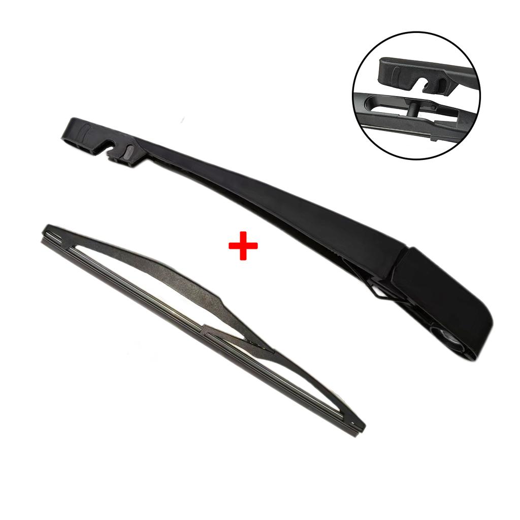 Rear Wiper Blade & Arm Set Kit For BAOJUN 510 2017 Windshield Windscreen Rear Window