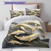 Cartoon Pattern Bedding Quilt Set Quilt Cover Pillowcase Home Decoration Birthday Gift (1 * duvet cover + 2 * pillowcase, without core)