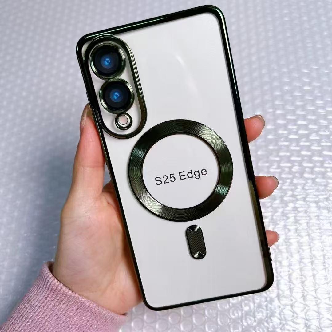 

Прозорий магнітний протиударний м який чохол для Samsung S23 Ultra/S24 Plus/S25 Samsung A54 5G