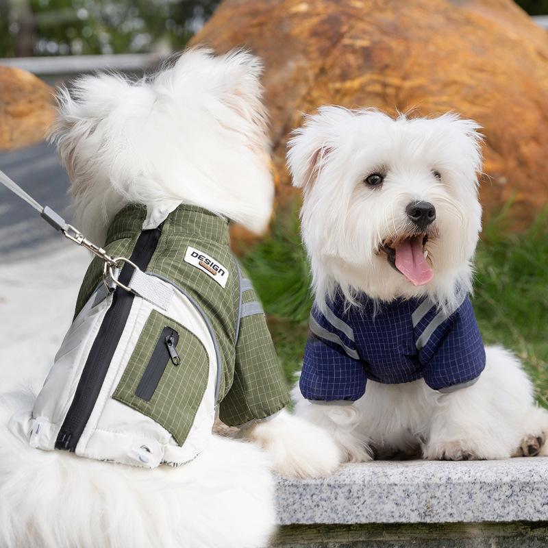 2025 Dog Clothes Winter Thick Functional Travel 3-Proof Down Jacket for Small Dog Cold-Resistant Outdoor Windproof Pet Outfit