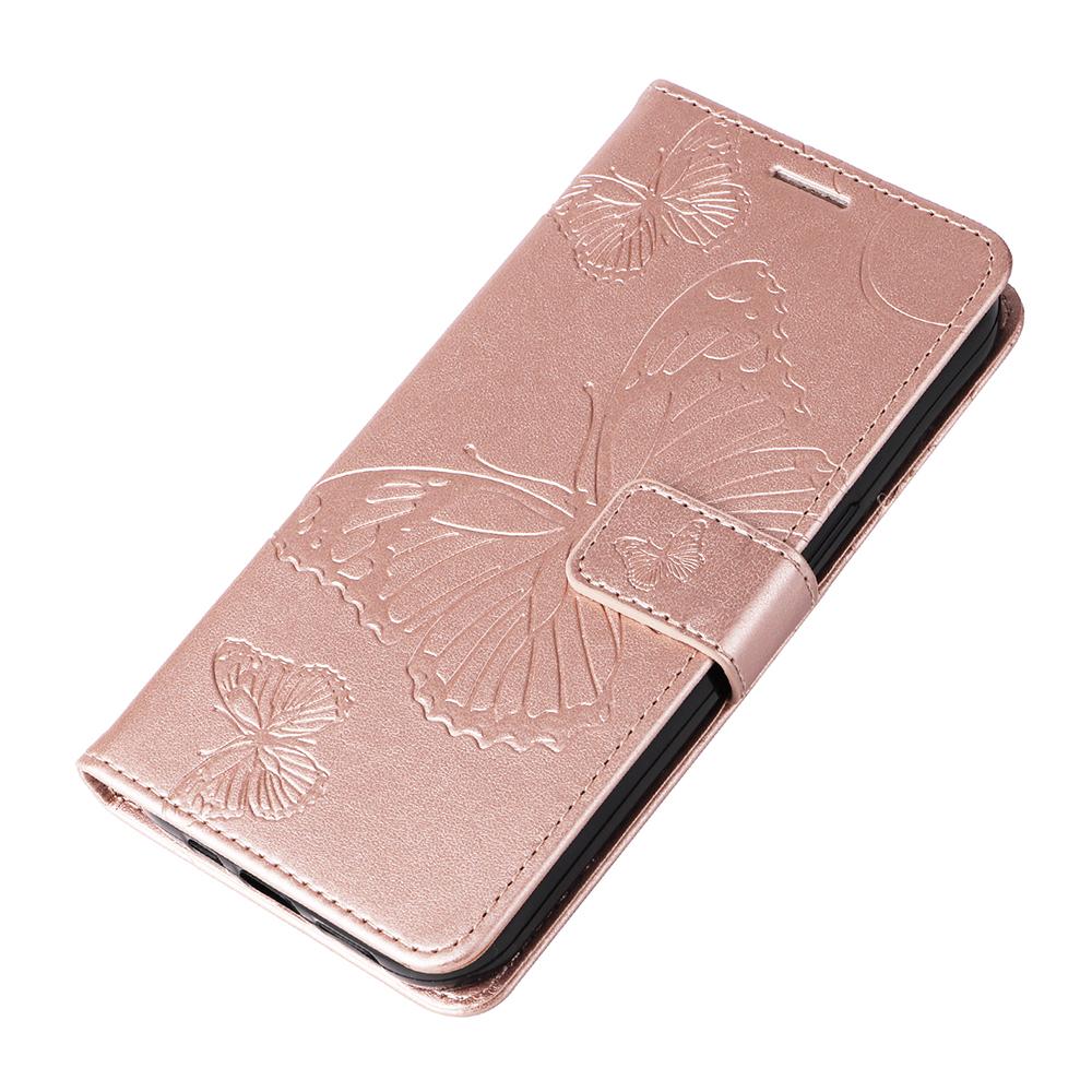For Oppo Reno12 5G (Global) Wallet Case Floral Butterfly Imprinted Leather Phone Cover Stand