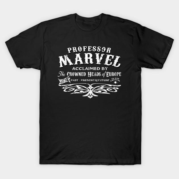 

Men Black Print T-shirt Professor Marvel Ad No-Cut Transfer Paper Print Cotton Tshirt S