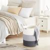 Nordic Woven Cotton Rope Basket - Home Decor & Laundry Storage, Large Capacity for Living Room or Bedroom