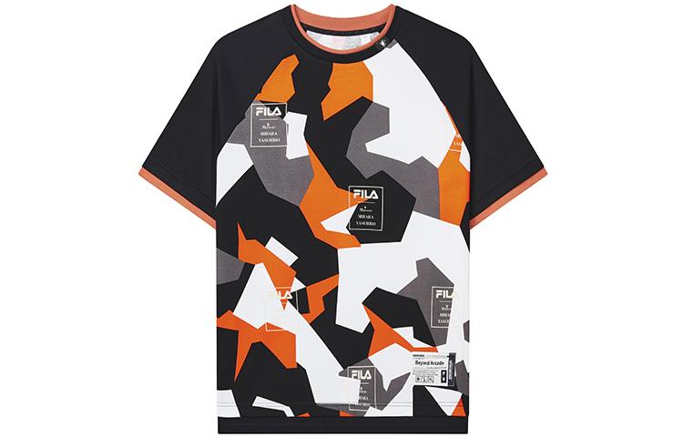 Men's T-Shirt FILA Raglan Sleeve T Shirt Men's Withered Leaf Orange