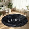 The Cure Printed Round Crystal Velvet Rug Soft Non Slip Floor Carpet For Bedroom Holiday Gift