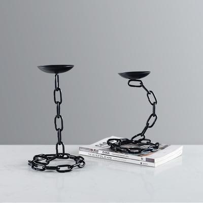 Metal Candle Holder Vintage Chain Candlestick Chain Candlestick Entangle Candle Stick Holder Home Decoration Accessories