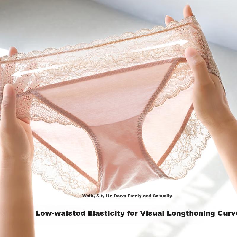 Aimer Cotton Underwear, KIKI Cotton Spandex Pure Color Sexy Women's High-Waist Triangle Panties, Women's Underwear