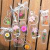 30pcs Transparent Dried Flower Bookmarks Diy Bookmark For Students Wishing Bottle Stickers Flower Page Clips Kids Gift Bookmark