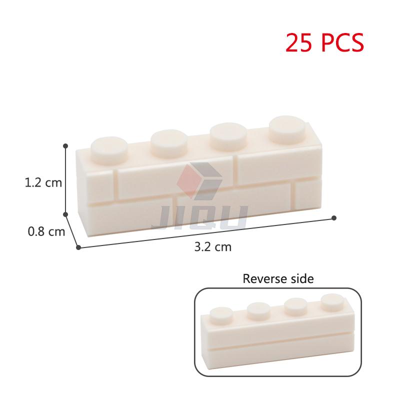 MOC 1x2 1x3 1x4 L Dots Masonry Profile Thick Brick Creative Figures House Contruction Building Blocks Toy Compatible 98283 15533