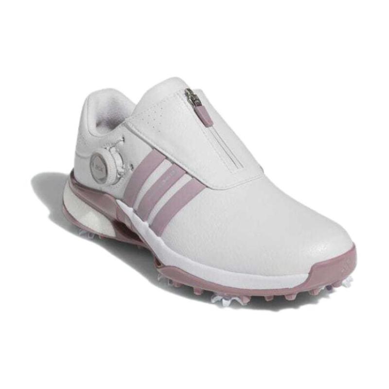 Adidas Tour360 Cushioning Wear-Resistant Low-Top Golf Shoes Women's Purple White Sneakers IG8122