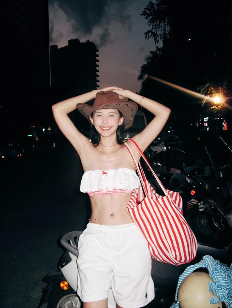 2026 Women's Slimming Split Bikini Swimsuit: Tummy-Covering Beach & Hot Spring Swimwear